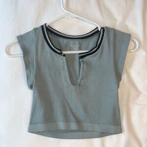 urban outfitters green out from under go for gold top
